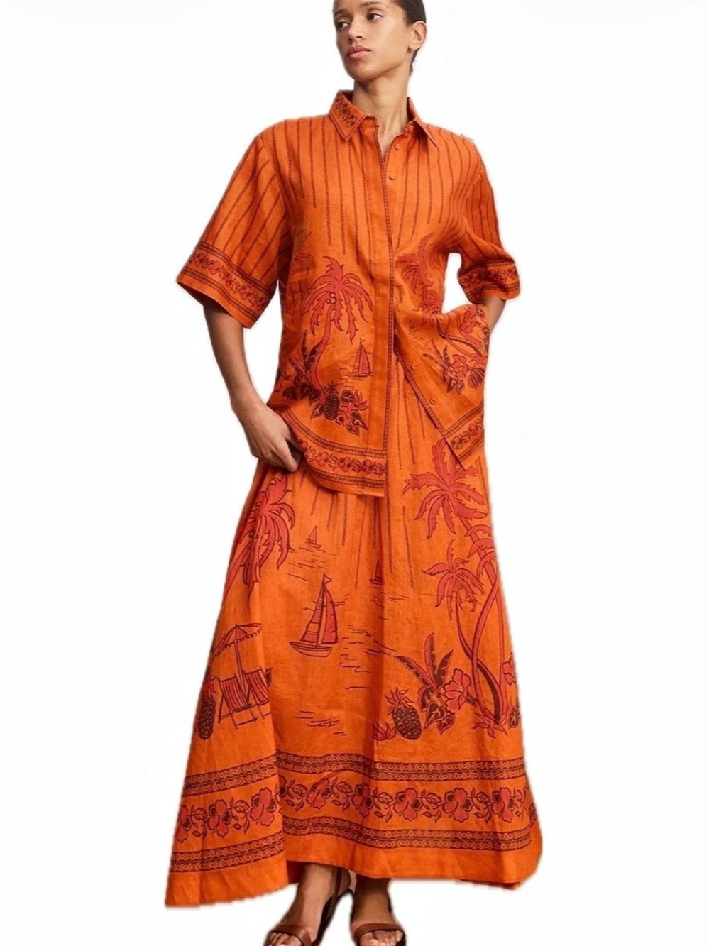 Alemais Boathouse SET of Skirt and Shirt Size US6